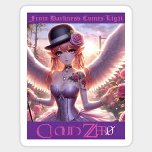 Cloud Zer0 Angel Girl Sticker